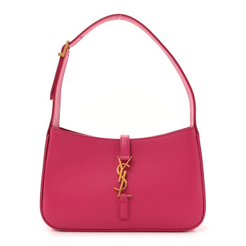 SAINT LAURENT Smooth Calfskin Le 5 A 7 Hobo Bubblegum