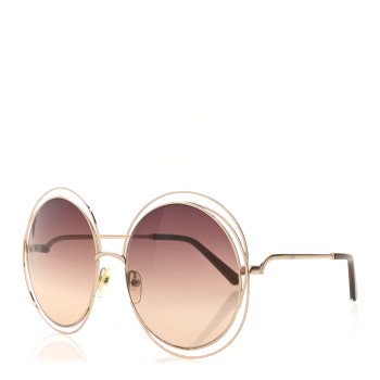 CHLOE Oversized Round Carlina Oversized Round Sunglasses CE114ST Gold