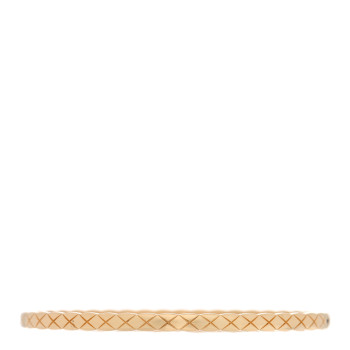 CHANEL 18K Yellow Gold Mini Coco Crush Bangle Bracelet L