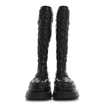 VALENTINO GARAVANI Rubber Atelier 03 Rose Edition 30/50mm Tall Rainboots 35 Black