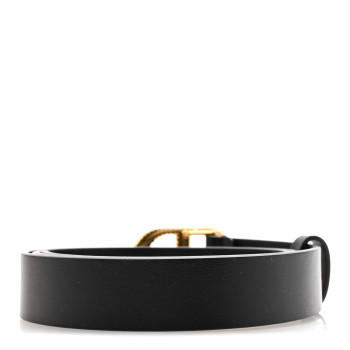 CHRISTIAN DIOR Calfskin Crystal 30 Montaigne Belt 85 34 Black