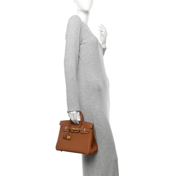 HERMES Togo Birkin 25 Gold