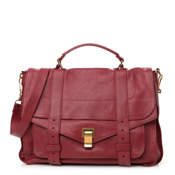PROENZA SCHOULER Lambskin Large PS1 Satchel Chianti