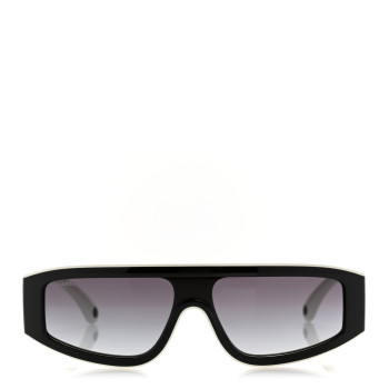 CHANEL Acetate Cat Eye Sunglasses 6057 White Black