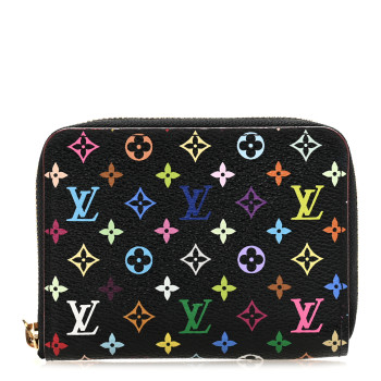 LOUIS VUITTON Monogram Multicolor Zippy Coin Purse Black Grenade