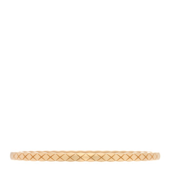 CHANEL 18K Yellow Gold Mini Coco Crush Bangle Bracelet L