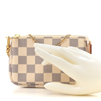 LOUIS VUITTON Damier Azur Mini Pochette Accessories