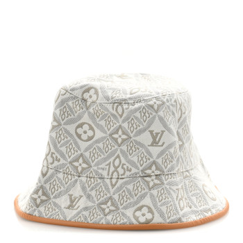 LOUIS VUITTON Jacquard Since 1854 Bucket Hat M Beige
