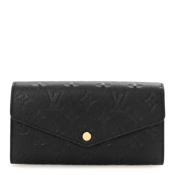 LOUIS VUITTON Empreinte Sarah Wallet NM Black