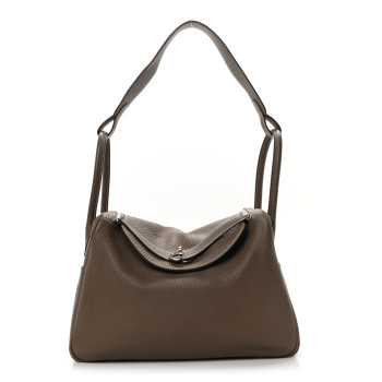 HERMES Taurillon Clemence Lindy 34 Etoupe