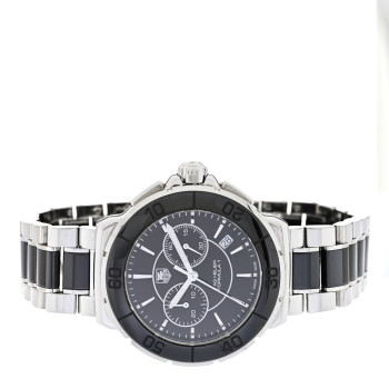 TAG HEUER Stainless Steel Ceramic 41mm Formula 1 Lady Quartz Watch Black CAH1210