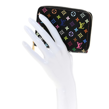 LOUIS VUITTON Monogram Multicolor Zippy Coin Purse Black Grenade
