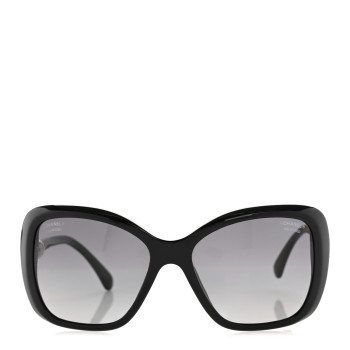 CHANEL Pearl Polarized Square Sunglasses 5303-H Black