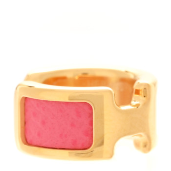 HERMES Epsom Olympe Ear Cuff PM Rose Azalee