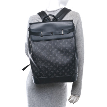 LOUIS VUITTON Monogram Eclipse Steamer Backpack