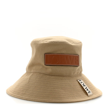 LOEWE Canvas Fisherman Bucket Hat 57 Sand