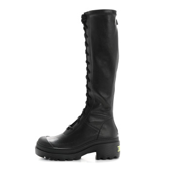CHRISTIAN DIOR Nappa Stretch Dior Arcade High Boots 36 Black