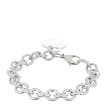 TIFFANY Sterling Silver Return to Tiffany Heart Tag Charm Bracelet