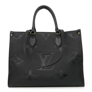 LOUIS VUITTON Empreinte Monogram Giant Onthego MM Black