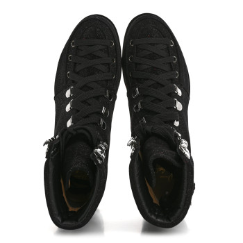 CHRISTIAN LOUBOUTIN Crosta Star Who Runs Flat Boots 39 Black