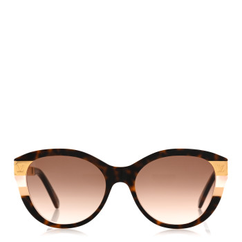 LOUIS VUITTON Acetate Petit Soupcon Cat Eye Sunglasses Z1858W Light Tortoisehell