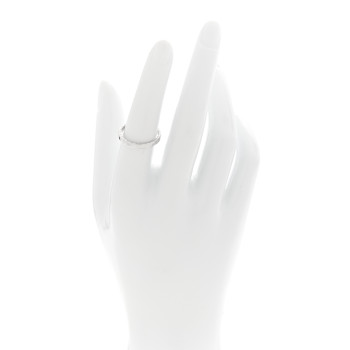 CHOPARD 18K White Gold Ice Cube Band Ring 53 6.5