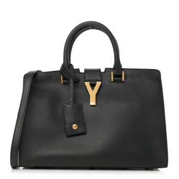 SAINT LAURENT Calfskin Small Classic Y Cabas Black