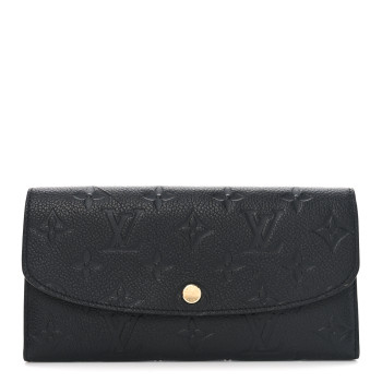 LOUIS VUITTON Empreinte Emilie Wallet Black Dune