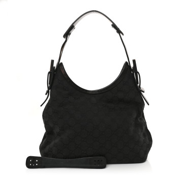 GUCCI Monogram Small Hobo Black