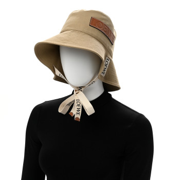 LOEWE Canvas Fisherman Bucket Hat 57 Sand