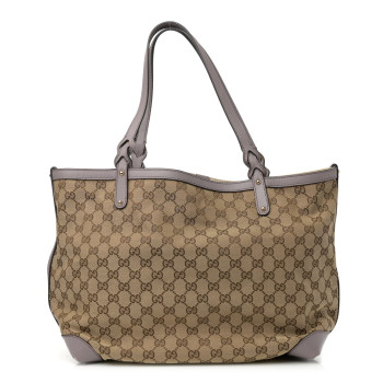 GUCCI Monogram Medium Craft Tote Lilac