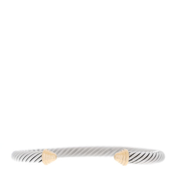 DAVID YURMAN Sterling Silver 14K Yellow Gold 5mm Cable Classics Bracelet