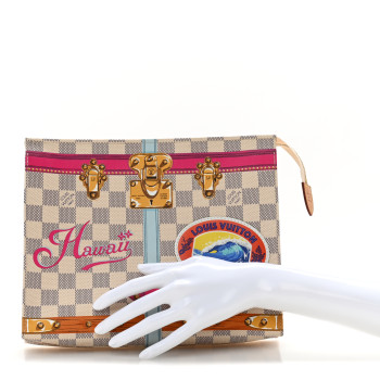 LOUIS VUITTON Damier Azur Summer Trunks Hawaii Toiletry Pouch 26