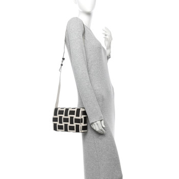 BOTTEGA VENETA Canvas Nappa Maxi Intrecciato Cassette Crossbody Bag Natural Fondant