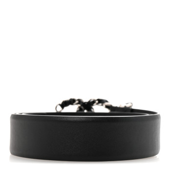 CHANEL Calfskin CC Chain Belt 85 34 Black
