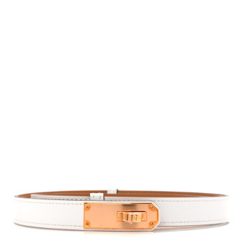 HERMES Epsom Kelly Belt White