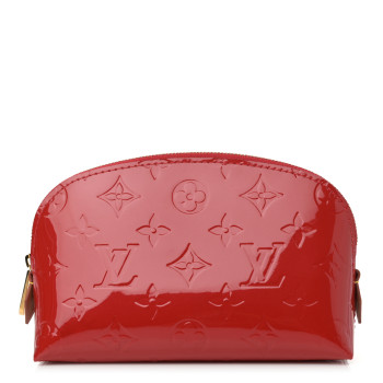 LOUIS VUITTON Vernis Cosmetic Pouch Cherry