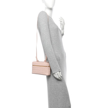 BOTTEGA VENETA Calfskin Intrecciato Bang Bang Vanity Case Cameo