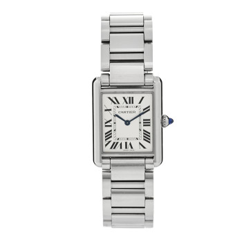 CARTIER Stainless Steel 25mm Must de Cartier Tank Quartz Watch
