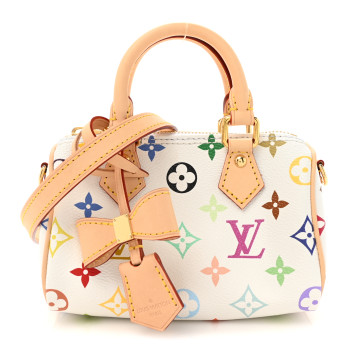 LOUIS VUITTON LV X TM Monogram Multicolor Nano Speedy White