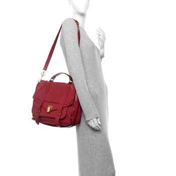 PROENZA SCHOULER Lambskin Large PS1 Satchel Chianti
