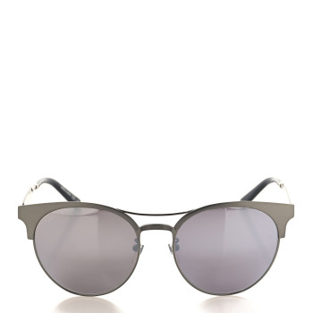 GUCCI Metal Round GG0075SK Sunglasses Silver