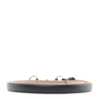 GUCCI Calfskin Horsebit Skinny Belt 85 34 Black