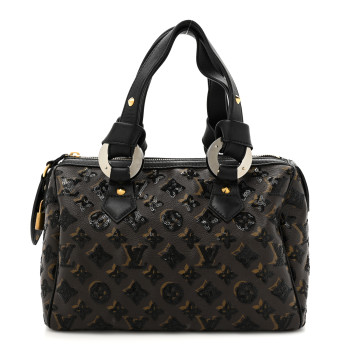 LOUIS VUITTON Monogram Sequins Eclipse Speedy 28 Black