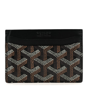 GOYARD Goyardine Saint Sulpice Card Holder Black