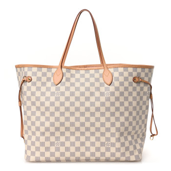 LOUIS VUITTON Damier Azur Neo Neverfull GM Rose Ballerine