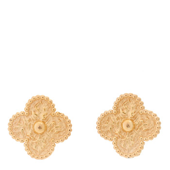 VAN CLEEF & ARPELS 18K Rose Gold Vintage Alhambra Earrings VAN CLEEF & ARPELS 18K Rose Gold Vintage Alhambra Earrings