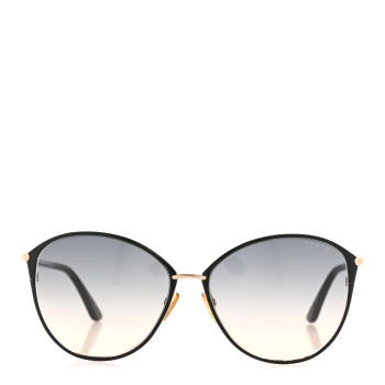 TOM FORD Metal Penelope Vintage Round Sunglasses TF320 Brown