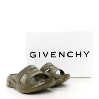 GIVENCHY Rubber Marshmallow Sandals 36 Green 1637099