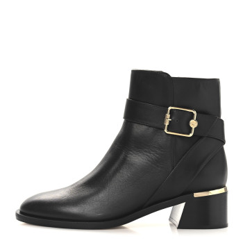 JIMMY CHOO Calfskin Clarice 45 Boots 38 Black